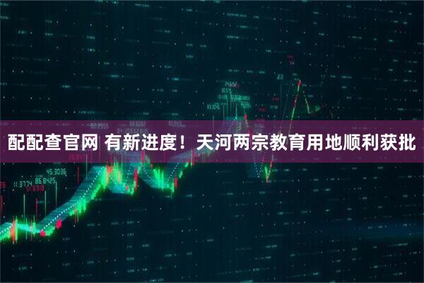 配配查官网 有新进度！天河两宗教育用地顺利获批